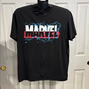 Marvel Black and Blue Graphic Tee